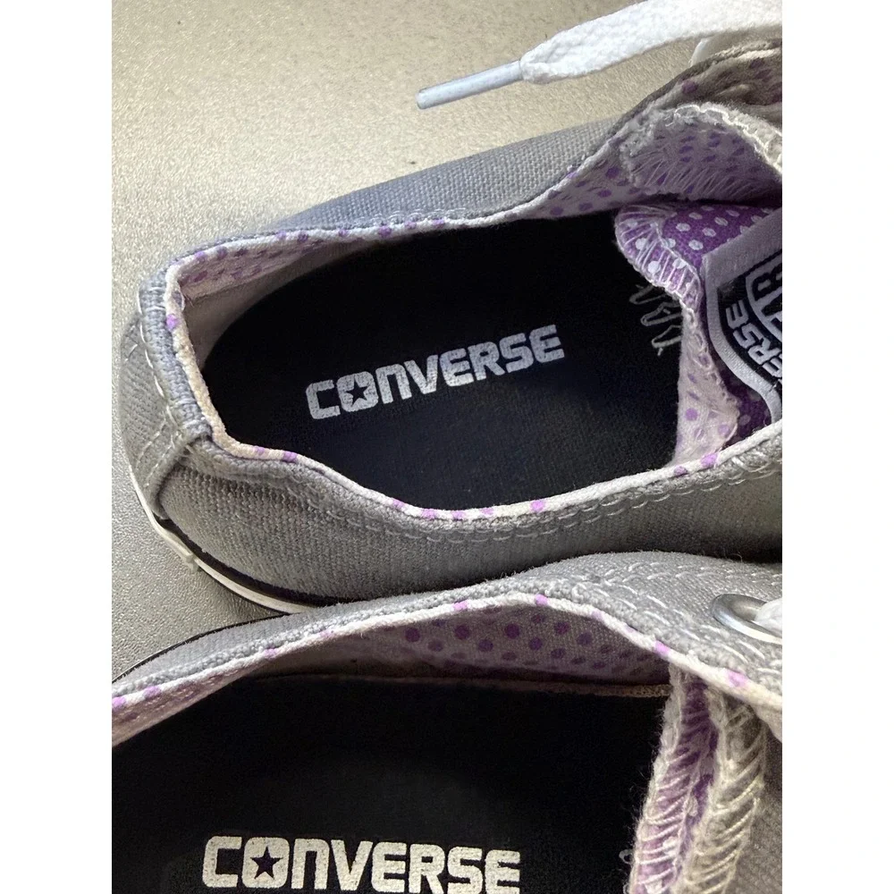 Converse Chuck Taylor All Star Low Top Grey Junior Shoes‎ 656869F Size 3
